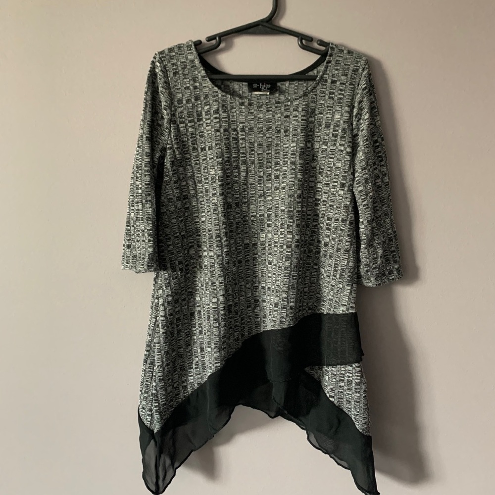 Girl’s Gray Mid Sleeve Top